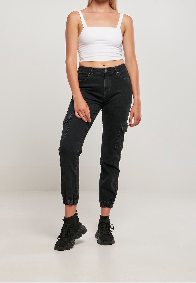 Pantalon Boyfriend Jeans Boyfriend Femme Noir Urban Classics Jean