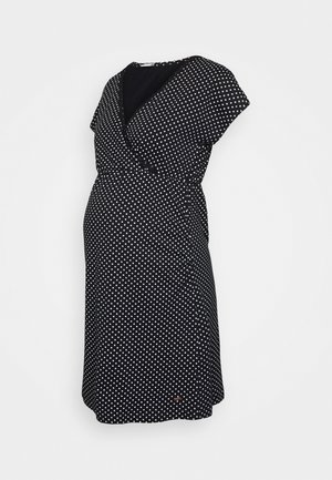 MATERNITY NIGHTGOWN - Hálóing - black/white