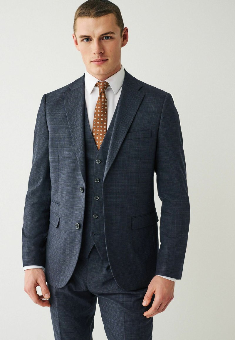Next SKINNY FIT CHECK - Kostymkavaj - navy blue