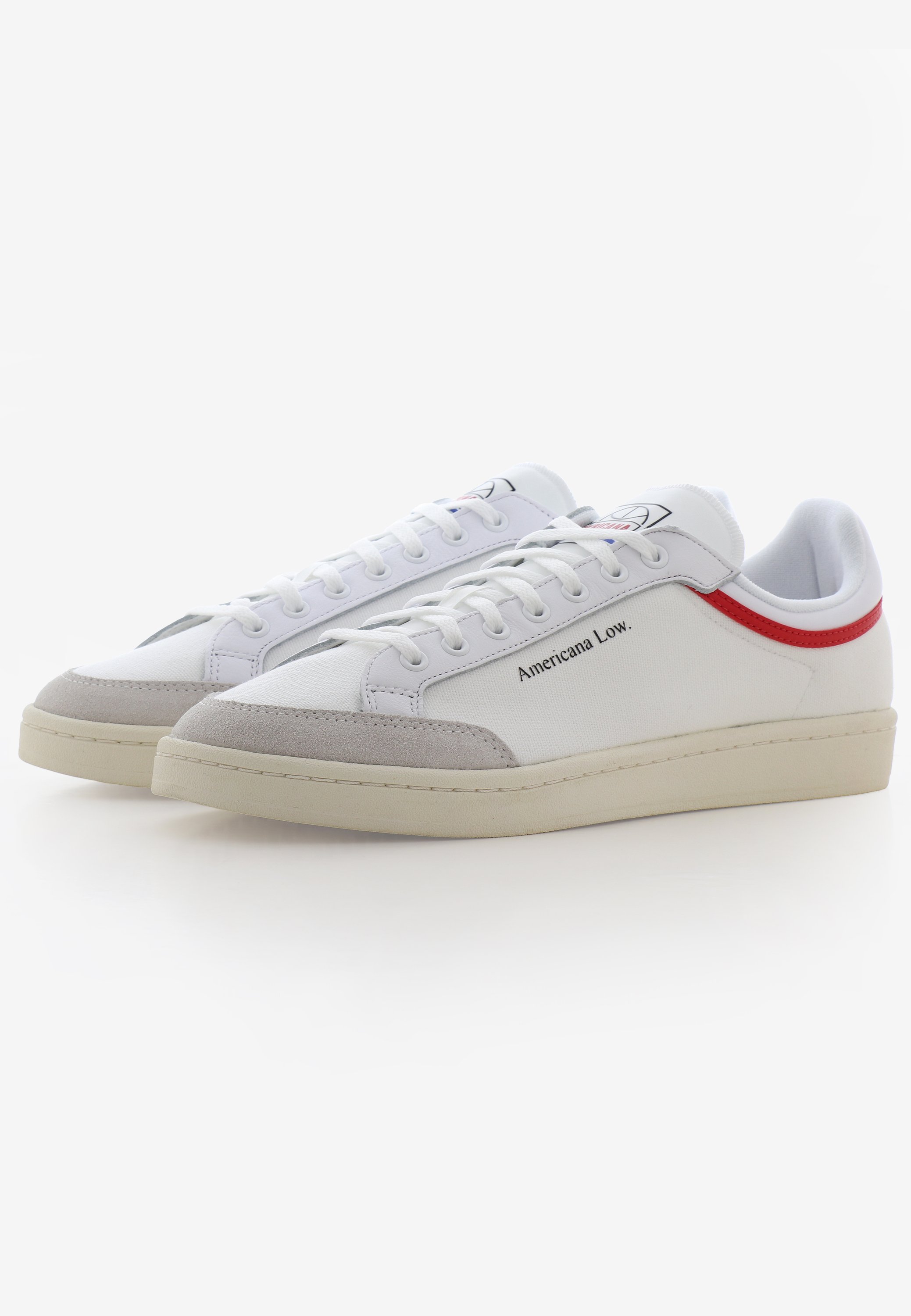 adidas Originals AMERICANA LOW - Trainers - ftwr white/glory red/chalk  white/white - Zalando.ie