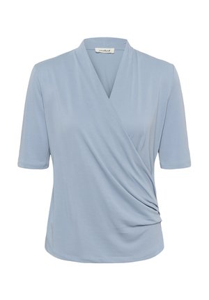 Soaked in Luxury, SLCOLUMBINE WRAP SS - T-shirt imprimé - ashley blue