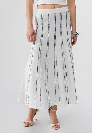 AUS STRICK - A-Linien-Rock - white