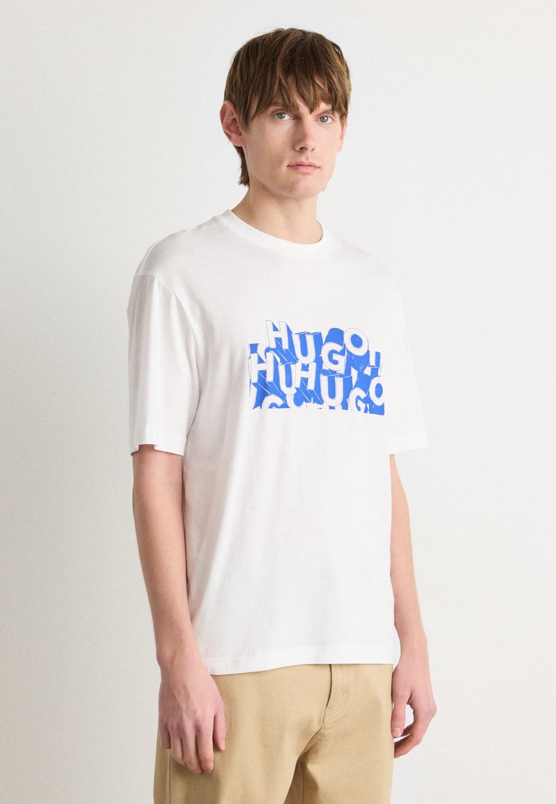 HUGO - NAFRALO - T-shirt imprimé - white, Agrandir