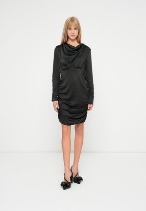 VMBEA COWL NECK SHORT DRESS - Kjole - black