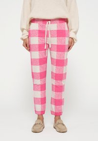 10DAYS JOGGER CHECK - Jogginghose - bright pink