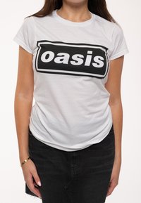 Paradiso Clothing DECCA BAND LOGO - Print T-shirt - white