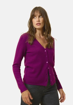 Just Cashmere Kardigan - plum