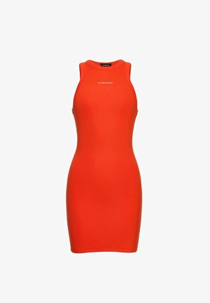 LA MANIA, SUKIENKA MINI CARLOTTA - Jersey dress - red orange