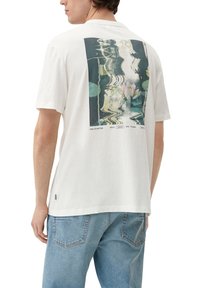 s.Oliver T-Shirt print - weiß