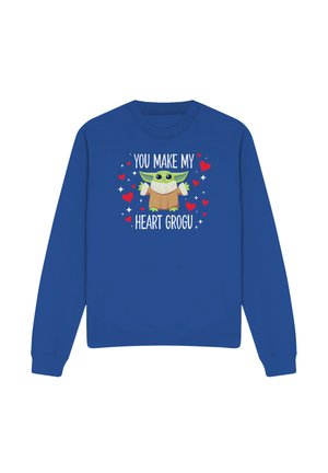 Star Wars, STAR WARS YOU MAKE MY HEART GROGU - Sweatshirt - royal blue