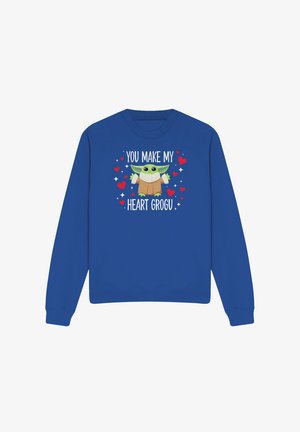 Star Wars, STAR WARS YOU MAKE MY HEART GROGU - Sweatshirt - royal blue