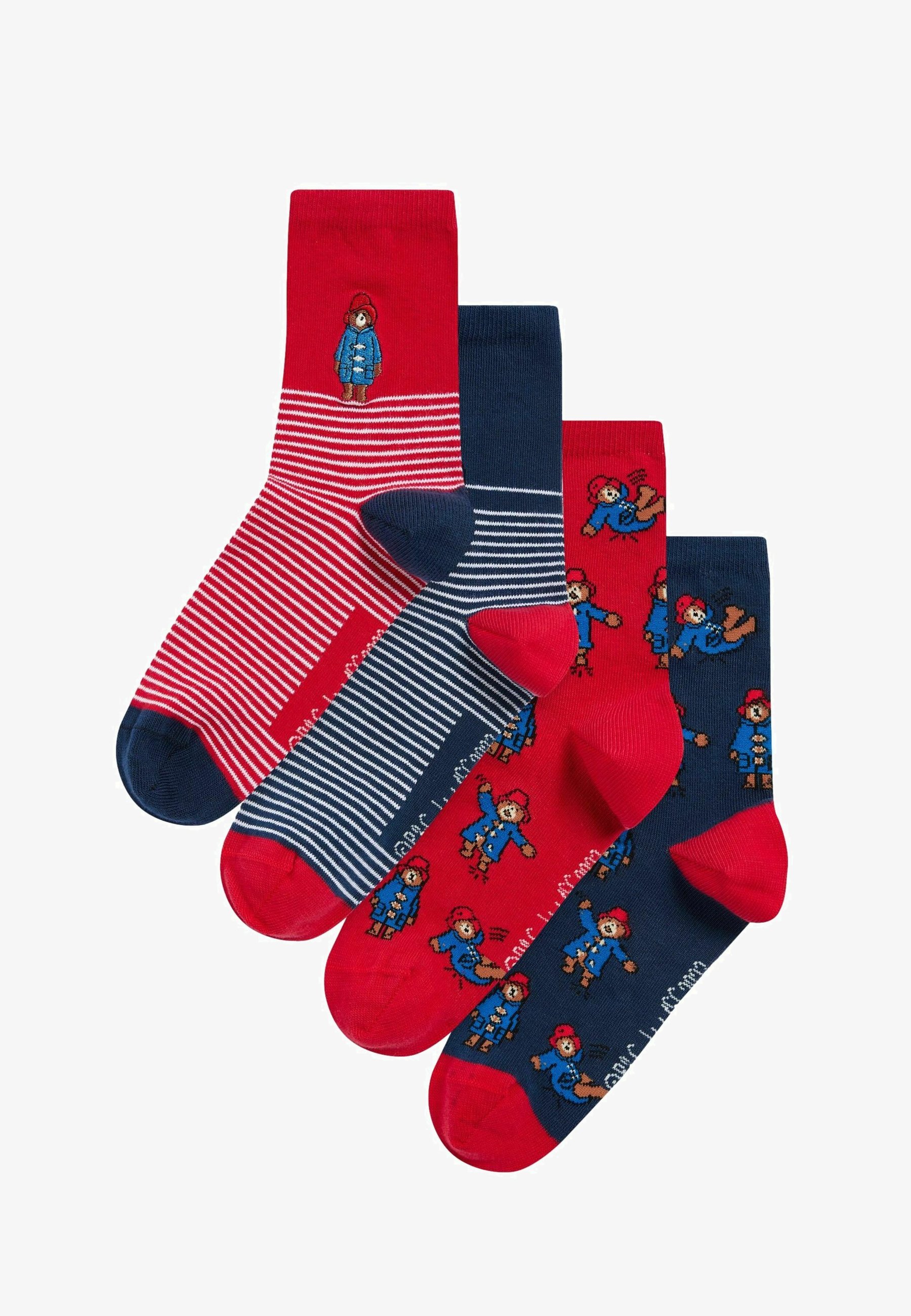 Next PADDINGTON BEAR 4 PACK - REGULAR FIT - Calze - navy blue red/rosso Next PADDINGTON BEAR 4 PACK - REGULAR FIT - Calze - navy blue red/rosso