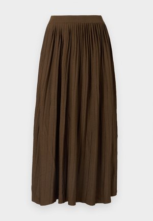 OLIVIA - Πλισέ φούστα - bronzed brown