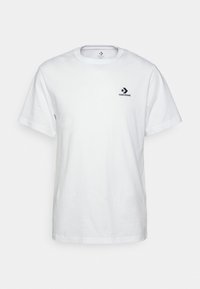 EMBROIDERED STAR CHEVRON TEE UNISEX - T-shirts basic - white