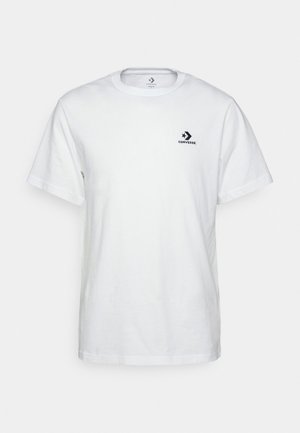 EMBROIDERED STAR CHEVRON TEE UNISEX - T-shirt basic - white