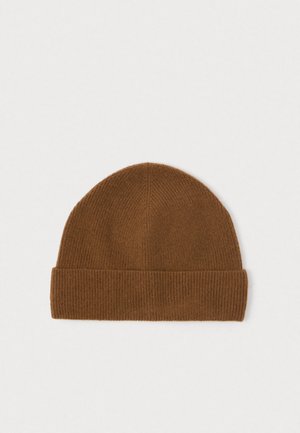 SHABO UNISEX - Kootud müts - cognac