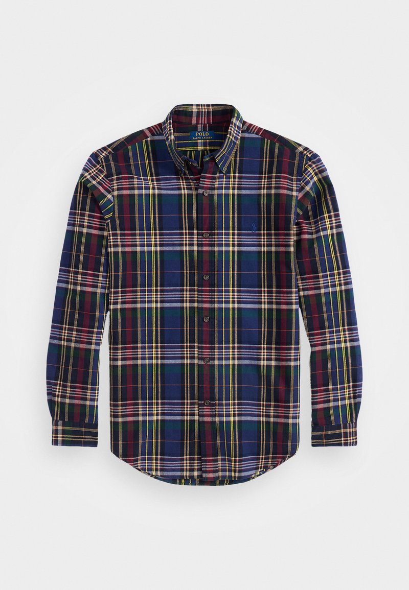 Polo Ralph Lauren CUSTOM FIT PLAID OXFORD SHIRT - Hemd - navy wine ...