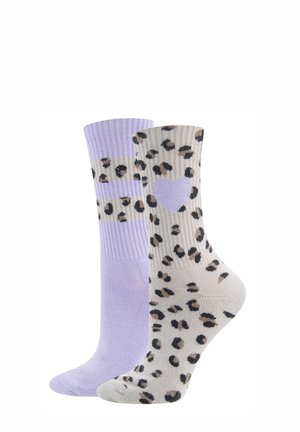 2ER PACK HERZ/LEO - Socken - bunt