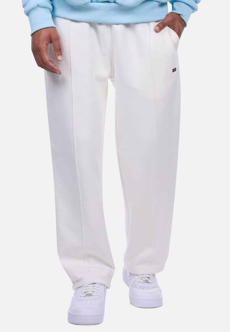 Dropsize STRAIGHT LEG JOGGER - Donji dijelovi trenirke - creamwhite