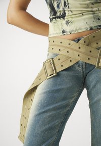 Jaded London STRAP UP STONEWASH - Traperice krojene za nošenje s čizmama - hellblau