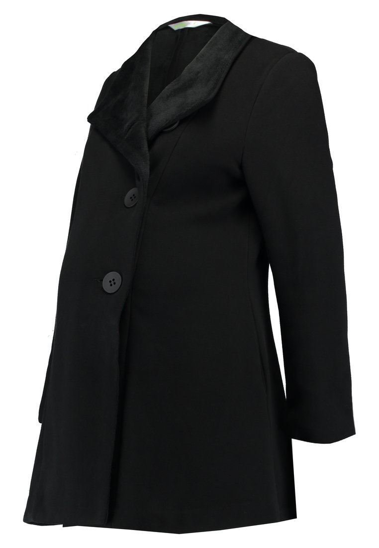 Spring Maternity Halflange jas zwart