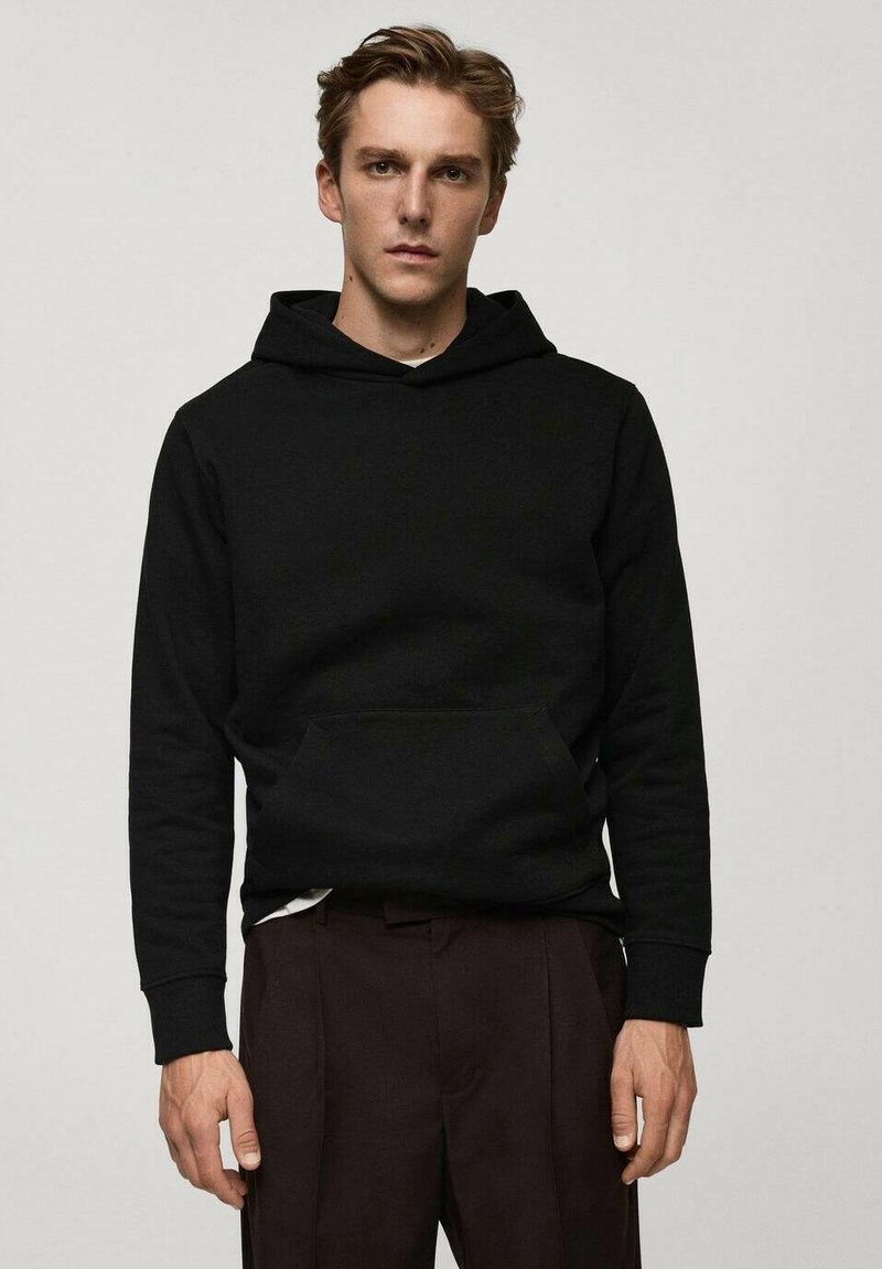 Mango Mikina s kapucňou - black