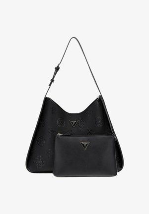 Guess, KEANDRA HOBO - Bolso shopping - black logo