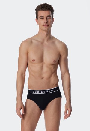 Schiesser 6-PACK - Slip - schwarz weiss