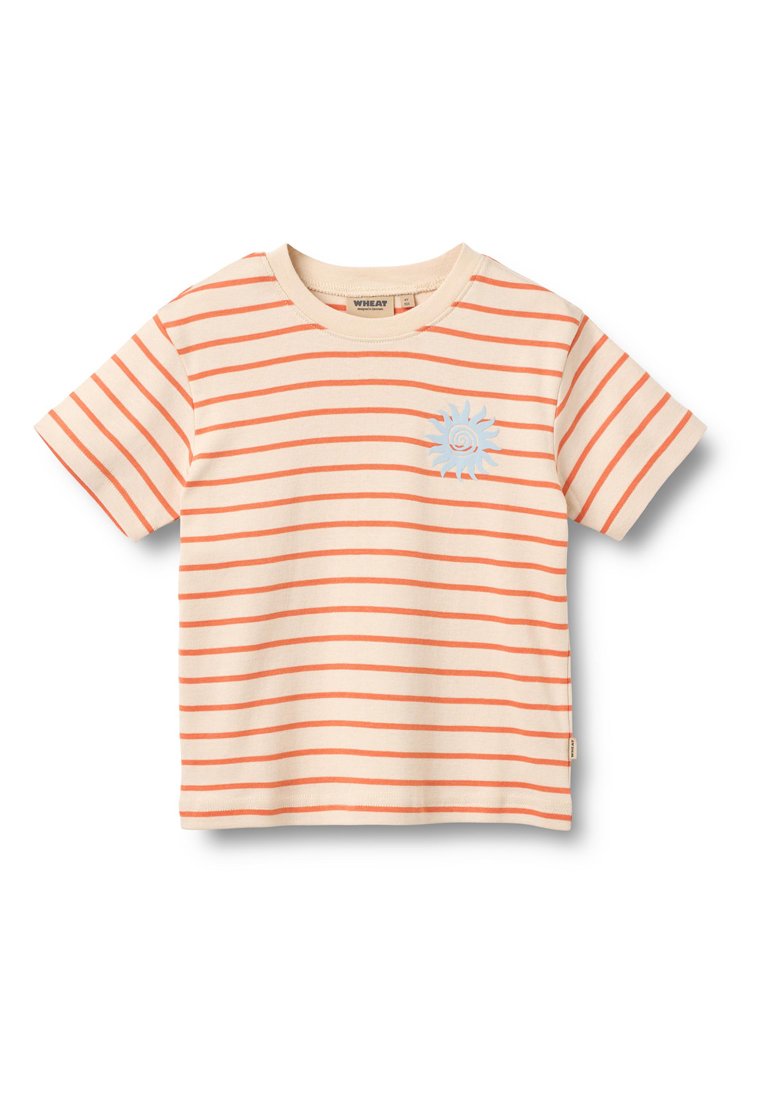 Wheat T-shirt print oranje Wheat T-shirt print oranje