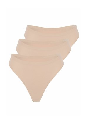 3 PACK - G-strenge - sand