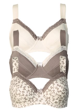 3ER PACK - Reggiseno con ferretto - braun