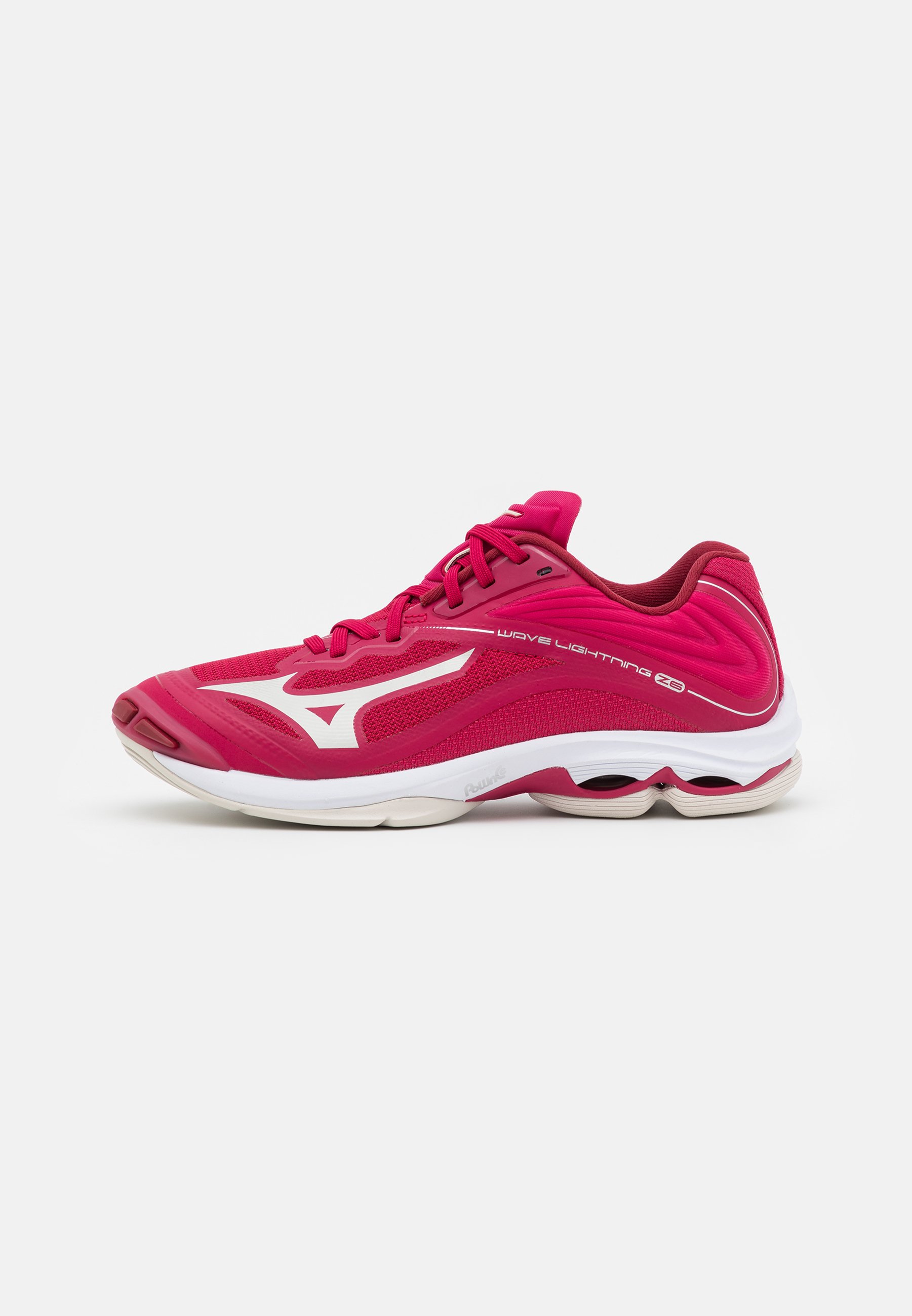 mizuno red white and blue volleyball shoes