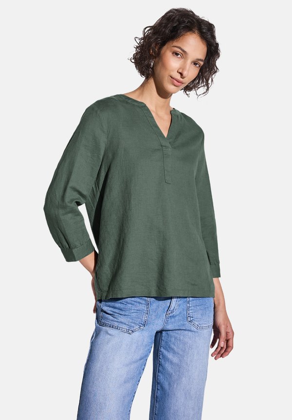 IN UNIFARBE - Bluse - grün