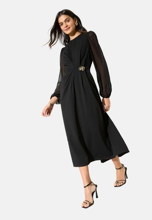 REGULAR FIT HARDWARE DETAIL MIDI  - Denné šaty - black