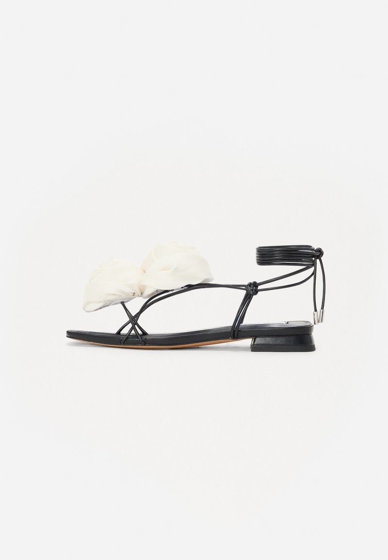Steve Madden ROSALIND - Kotníkové sandály  - black/white