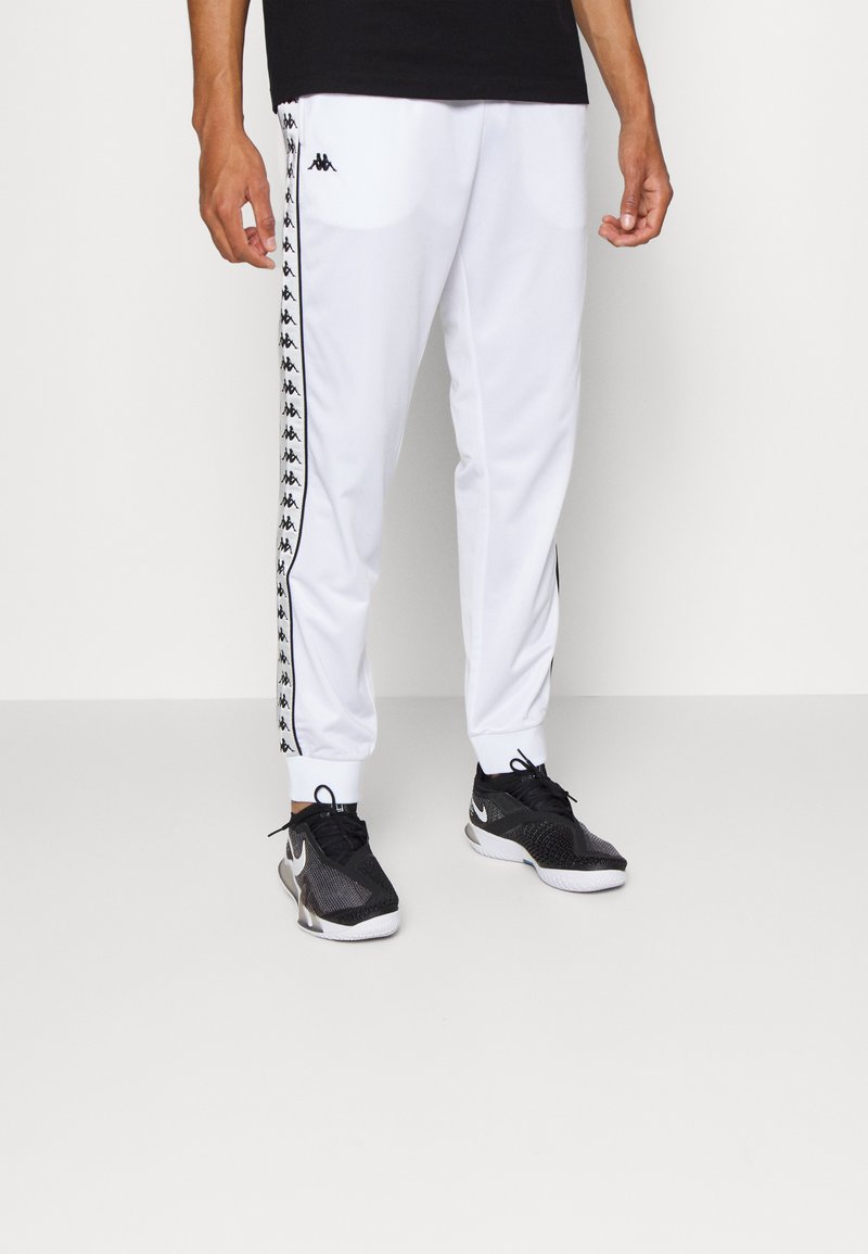 Kappa Tracksuit bottoms bright white/white Zalando.co.uk