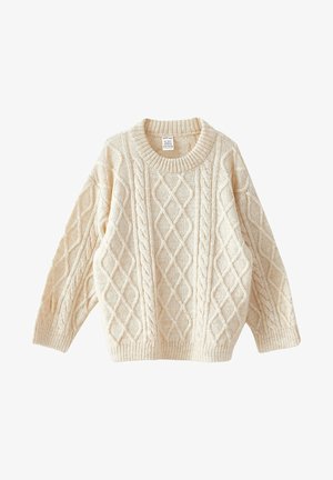 CREW NECK LONG SLEEVE - Jersey de punto - beige