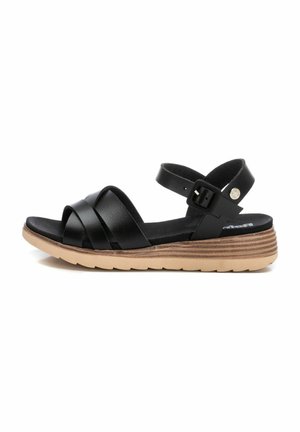 Refresh Sandalias de cuña - black