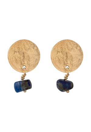 STRUCTURED PLATE STONE - Øreringe - gold-coloured