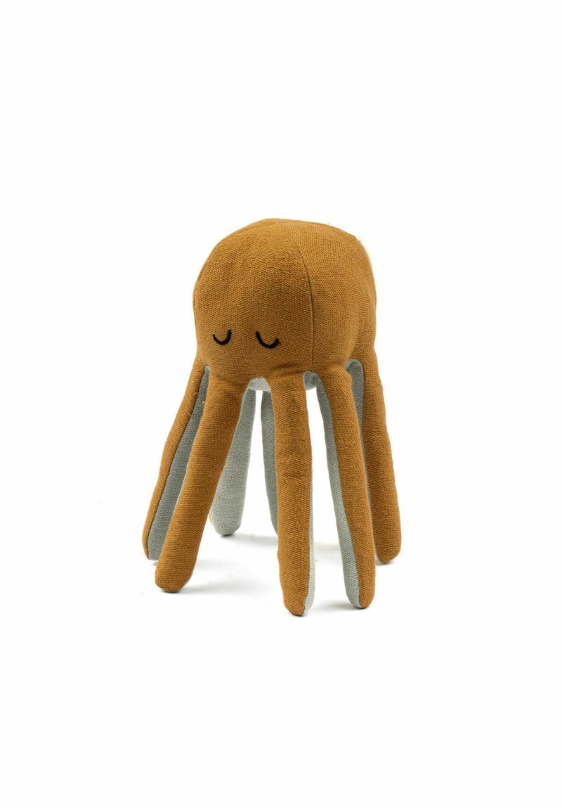 Fabelab RATTLE - OCTOPUS - Cuddly toy - ochre/brown - Zalando.ie