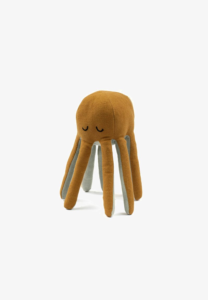 Fabelab Raketa Fabelab RATTLE - OCTOPUS - Cuddly toy - ochre/brown - Zalando.ie