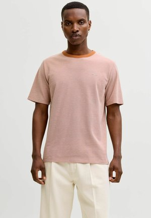 LOGO RUNDHALS - T-shirt basic - amber brown