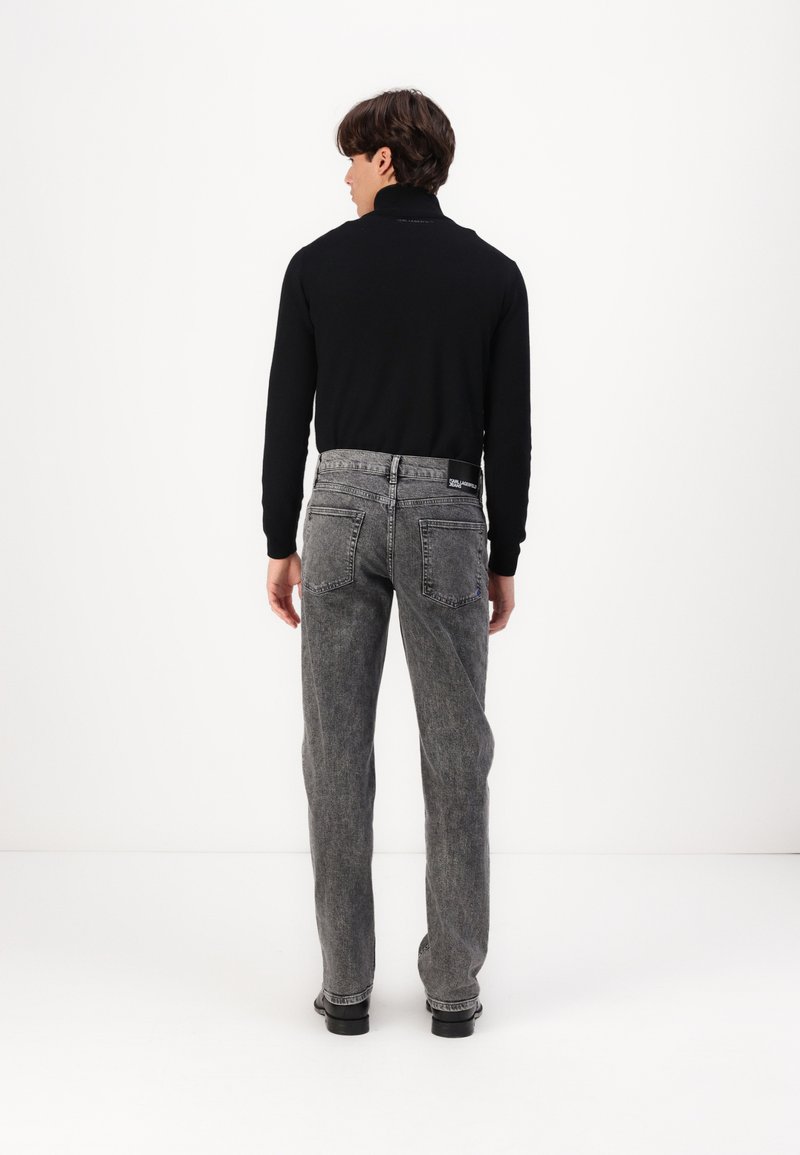 Jean Droit Denim Co Noir Délavé - Taille 30, Longueur De Jambe 30 - Homme