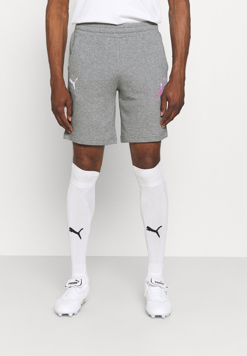 Puma - NEYMAR JR CREATIVITY LOGO  - Sportiniai šortai - medium grey heather, Padidinti