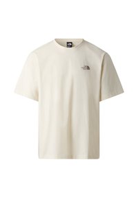 M MOUNTAIN SKETCH SS TEE  RELAXED - T-shirt print - white dune/mocha brown