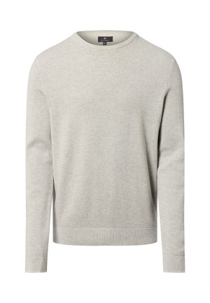 Strickpullover - hellgrau