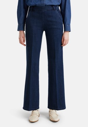 WITH ZIP - Flared Jeans - blue