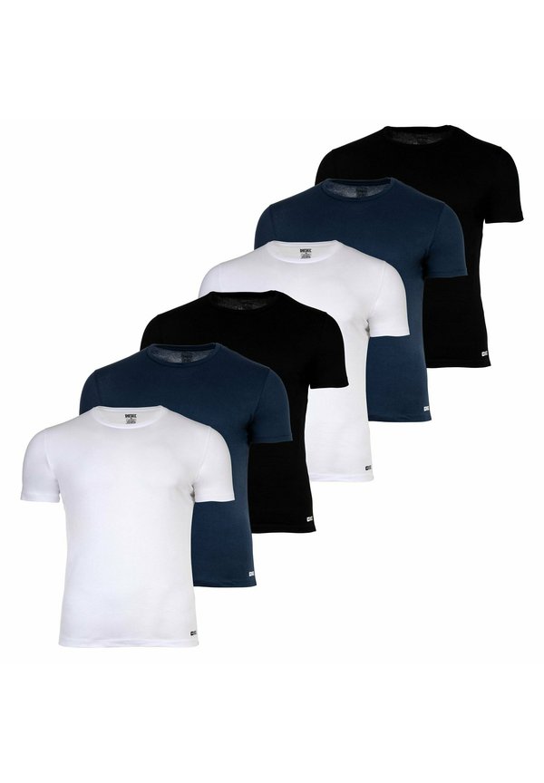 Basic T-shirt - schwarz blau weiß