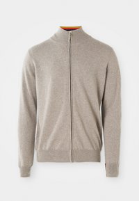 CARDIGAN ZIP THRU - Vest - taupe