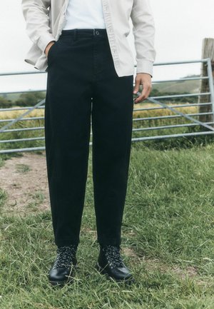 Next, BARREL FIT - TROUSERS - Trousers - black
